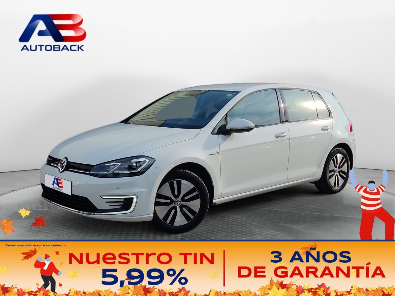 VOLKSWAGEN Golf (e-Golf ePower 100 kW (136CV)) en Madrid