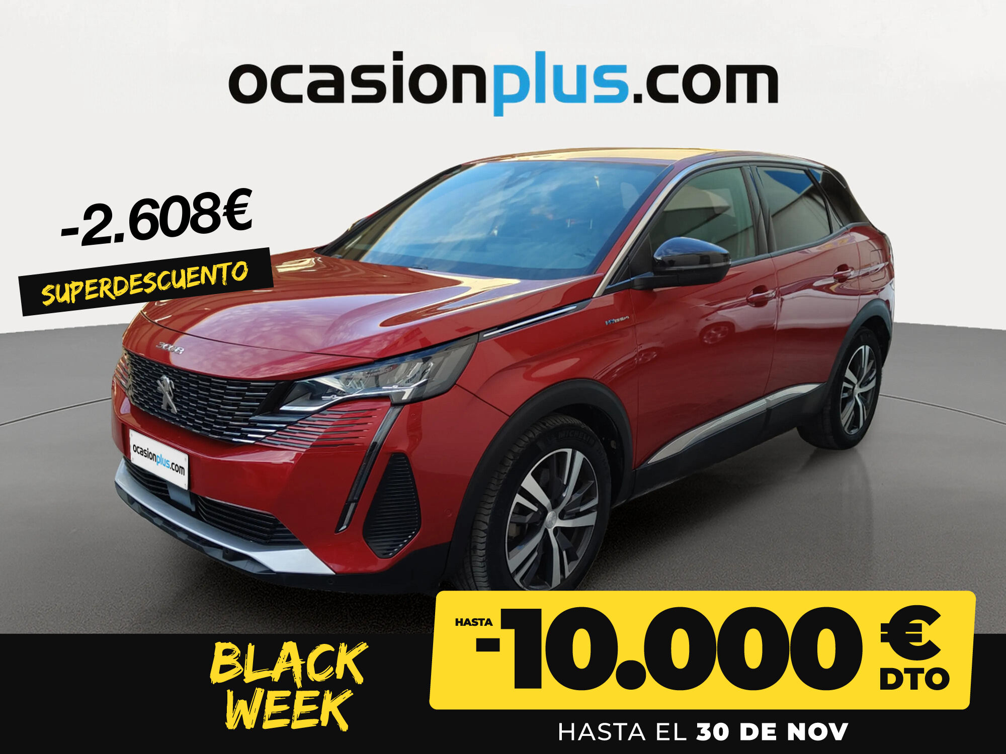 PEUGEOT 3008 (Hybrid 300 Allure Pack e-EAT8 221 kW (300 CV)) en Madrid