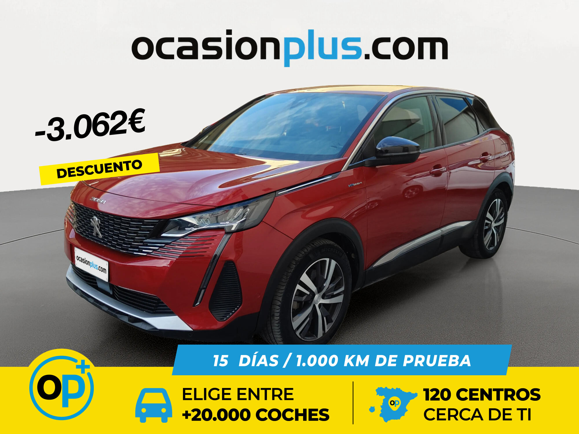 PEUGEOT 3008 (Hybrid 300 Allure Pack e-EAT8 221 kW (300 CV)) en Madrid