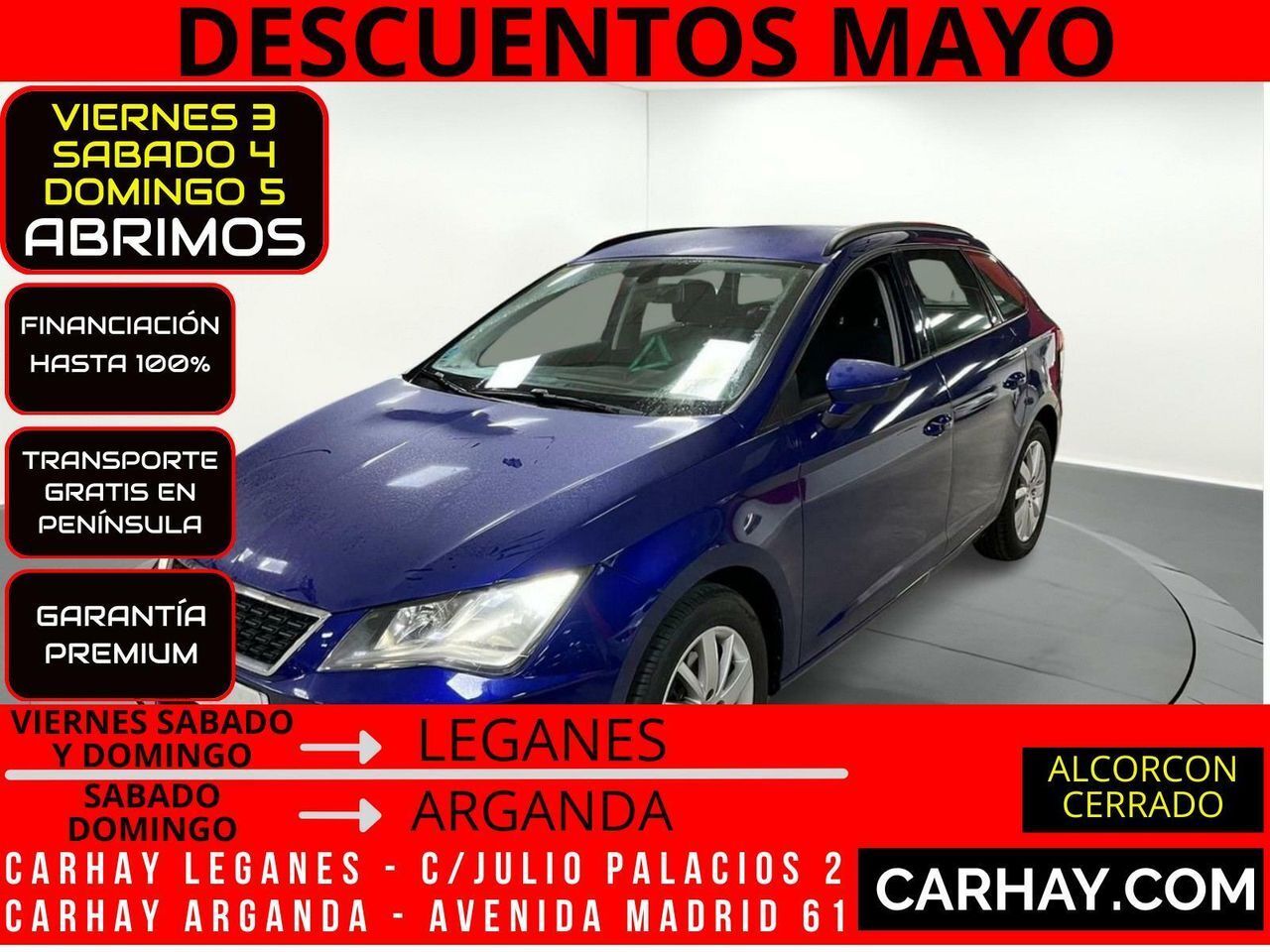 SEAT León (ST 1.6TDI CR S&S Reference 115) en Madrid