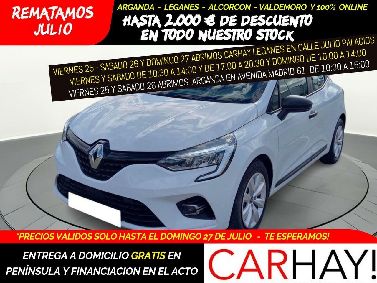 RENAULT Clio (TCE GLP 100CV BUSINESS) en Madrid