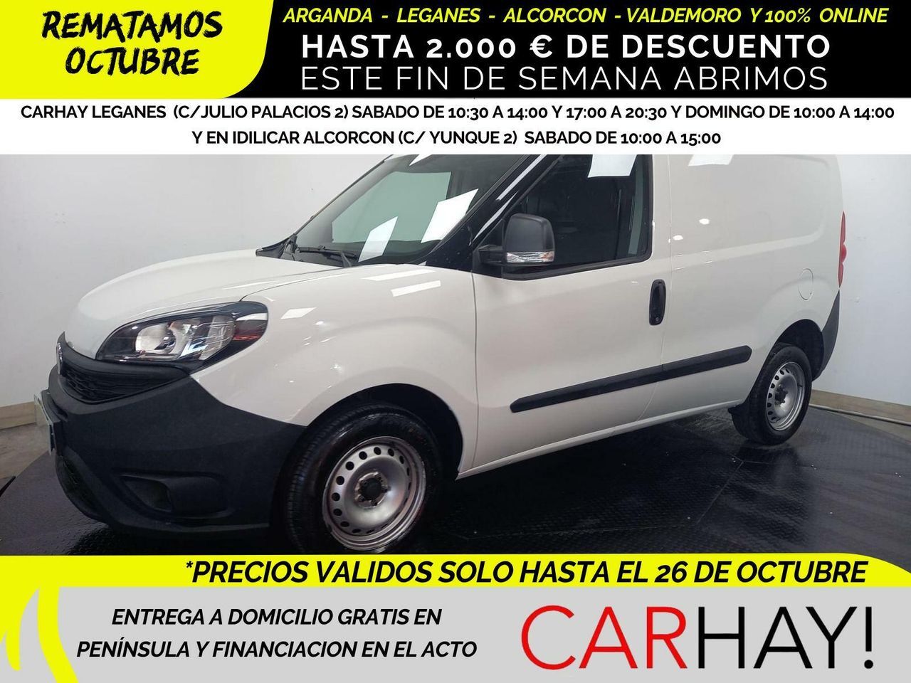 FIAT Dobló (CARGO FURGÓN BASE PLUS 1.3 MJET 70KW) en Madrid