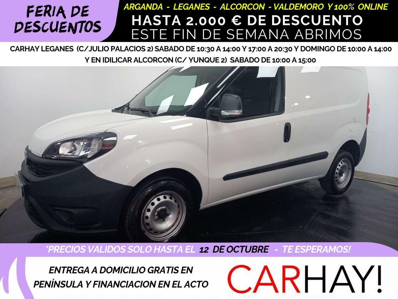 FIAT Dobló (CARGO FURGÓN BASE PLUS 1.3 MJET 70KW) en Madrid