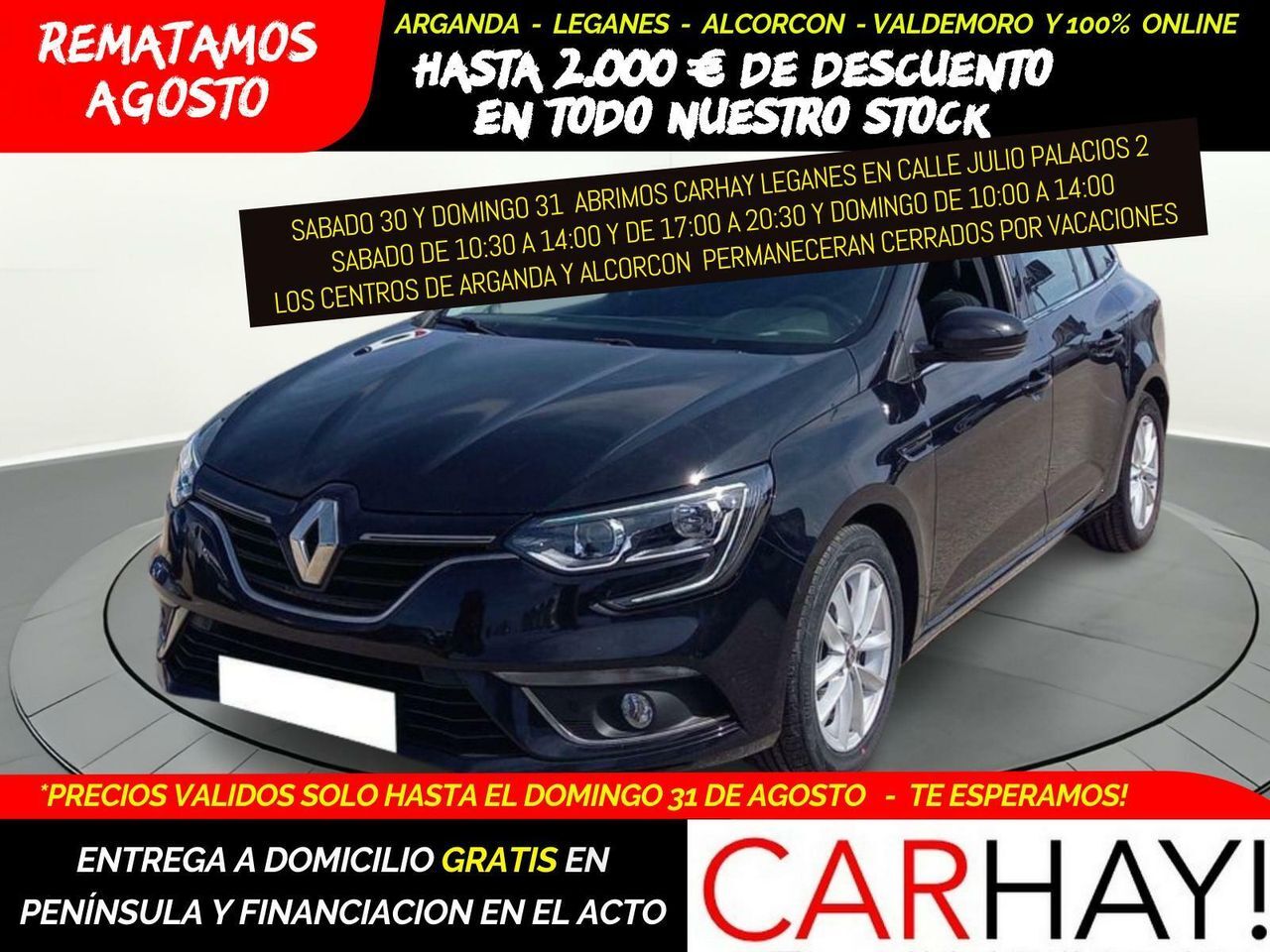 RENAULT Mégane (GRAND TOUR 1.5 BLUE DCI CORPORATE EDITIO) en Madrid