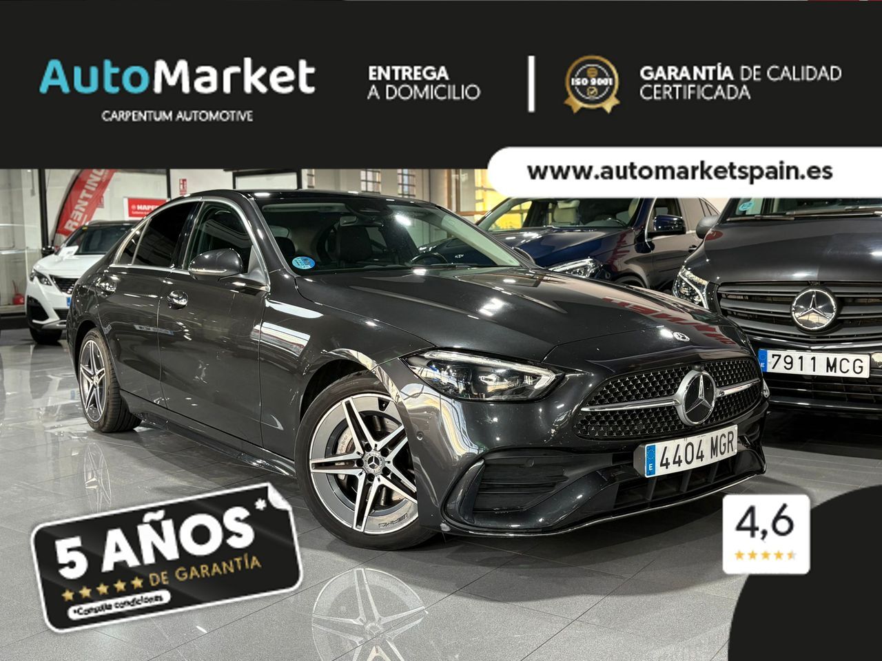 MERCEDES Clase C (C 200 D AMG Line Premium Plus) en Lugo