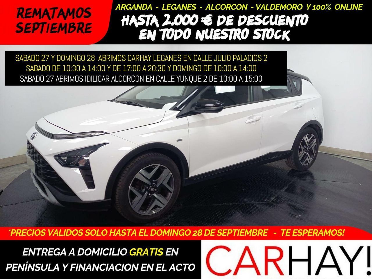 HYUNDAI Bayon (1.0T-GDI 48V INTRO 100CV) en Madrid