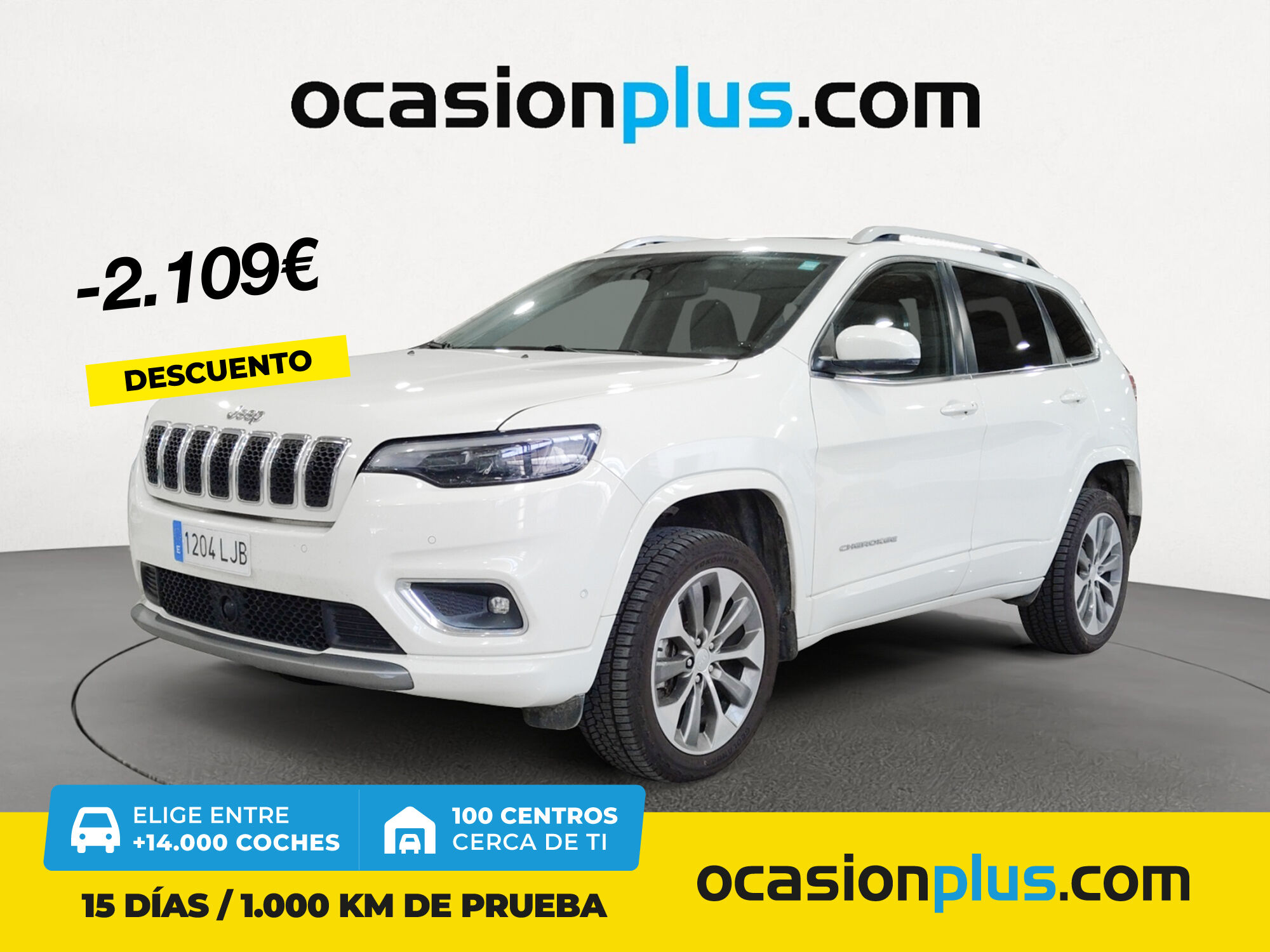 JEEP Cherokee (2.2 CRD Overland 4WD 9AT 143 kW (195 CV)) en Madrid