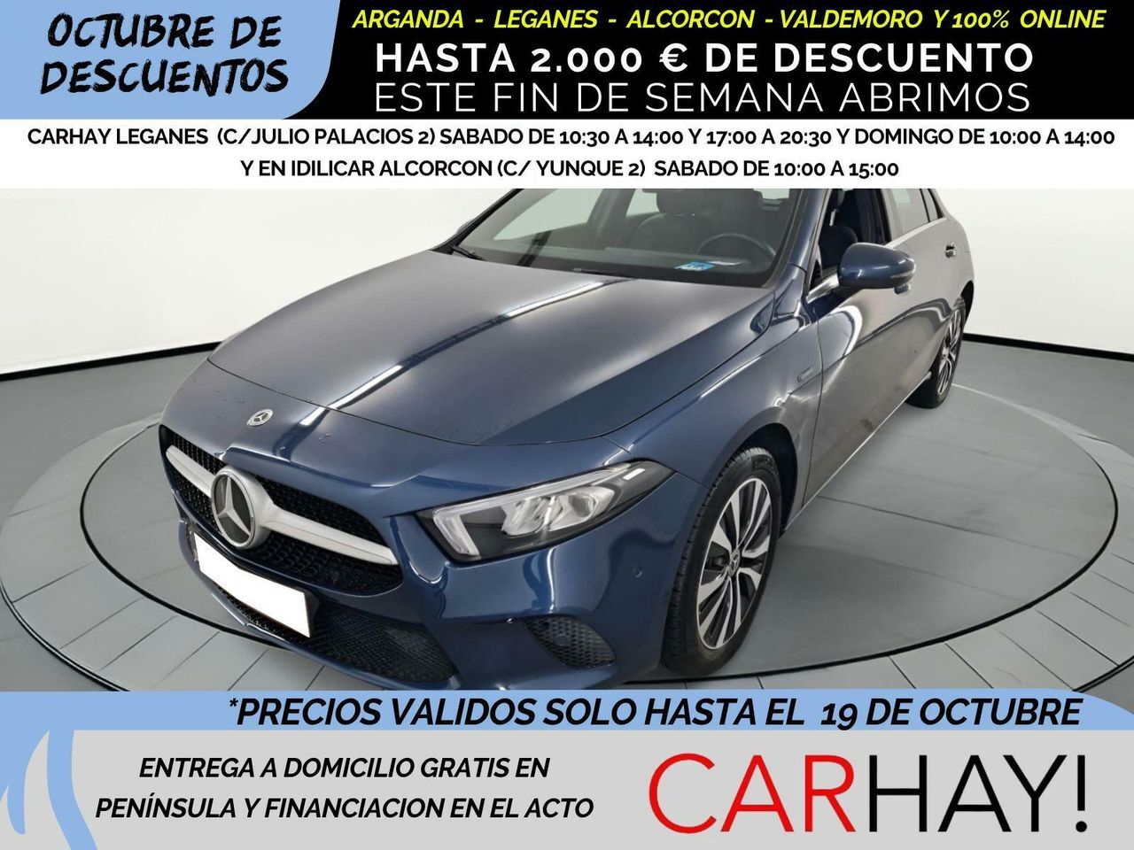 MERCEDES Clase A (1.3 A 250 E DCT Advantage) en Madrid