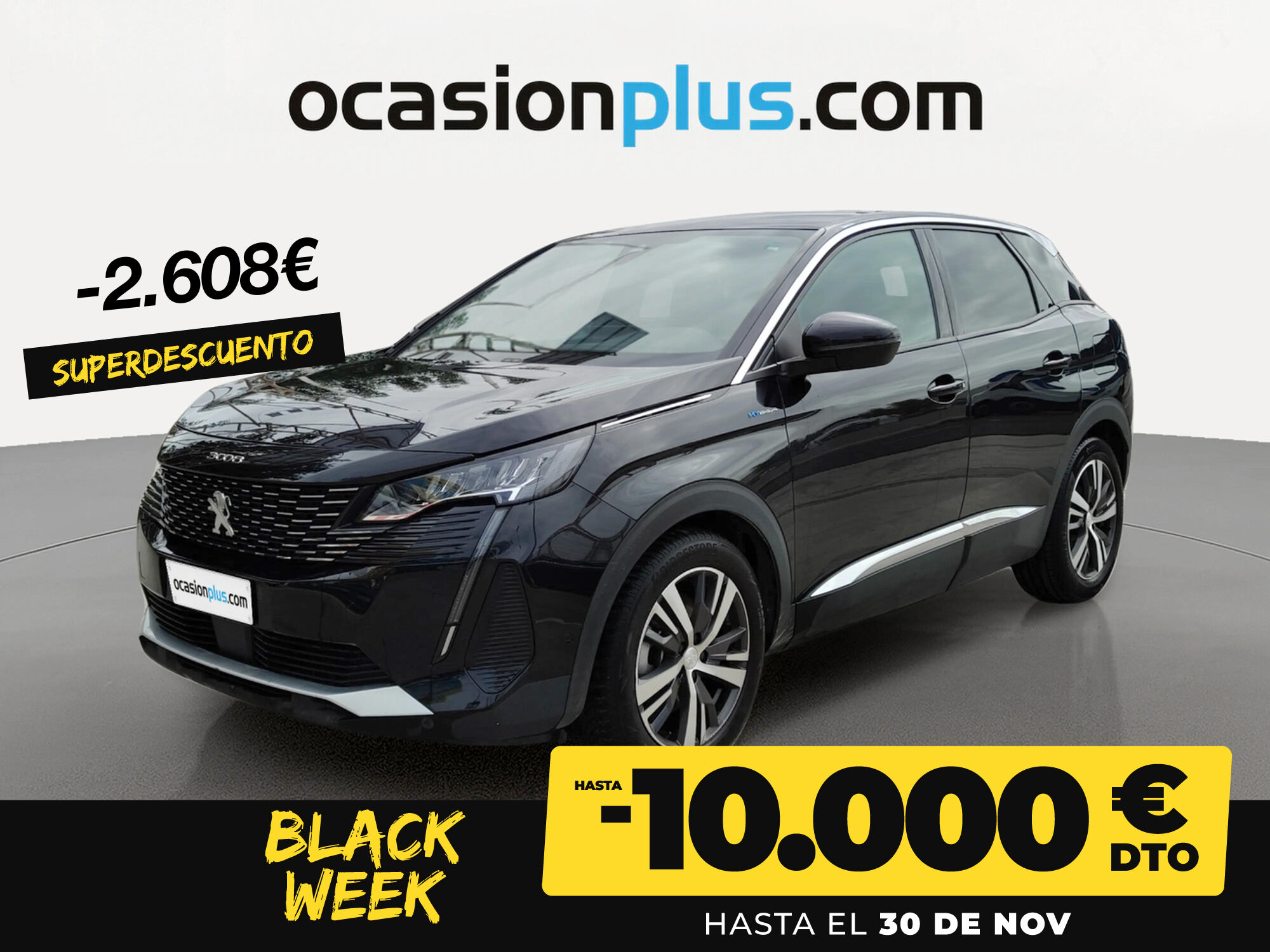 PEUGEOT 3008 (Hybrid 300 Allure Pack e-EAT8 221 kW (300 CV)) en Madrid