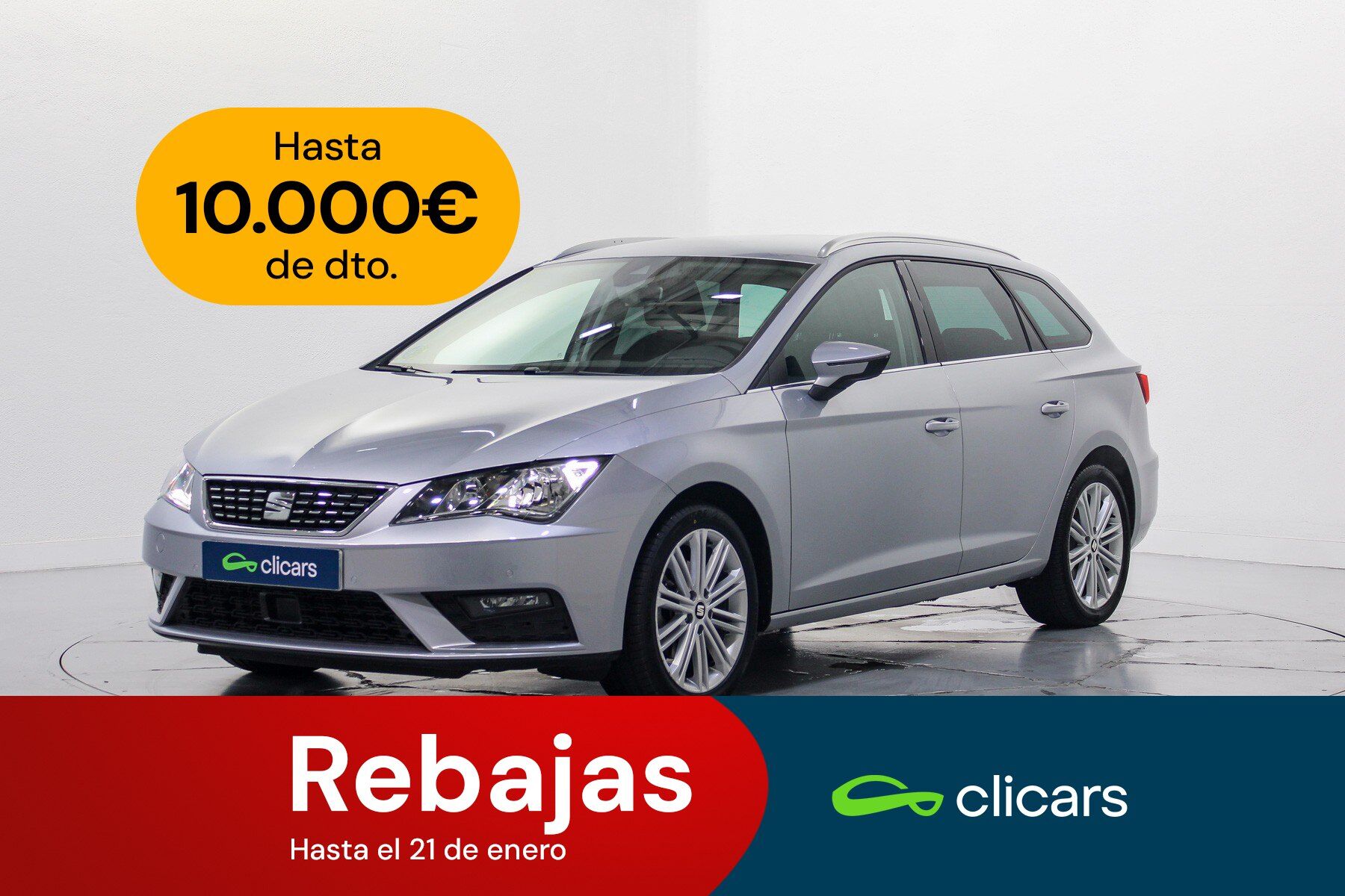 SEAT León (León ST 1.5 TGI GNC S&S Xcellence DSG7 130) en Madrid