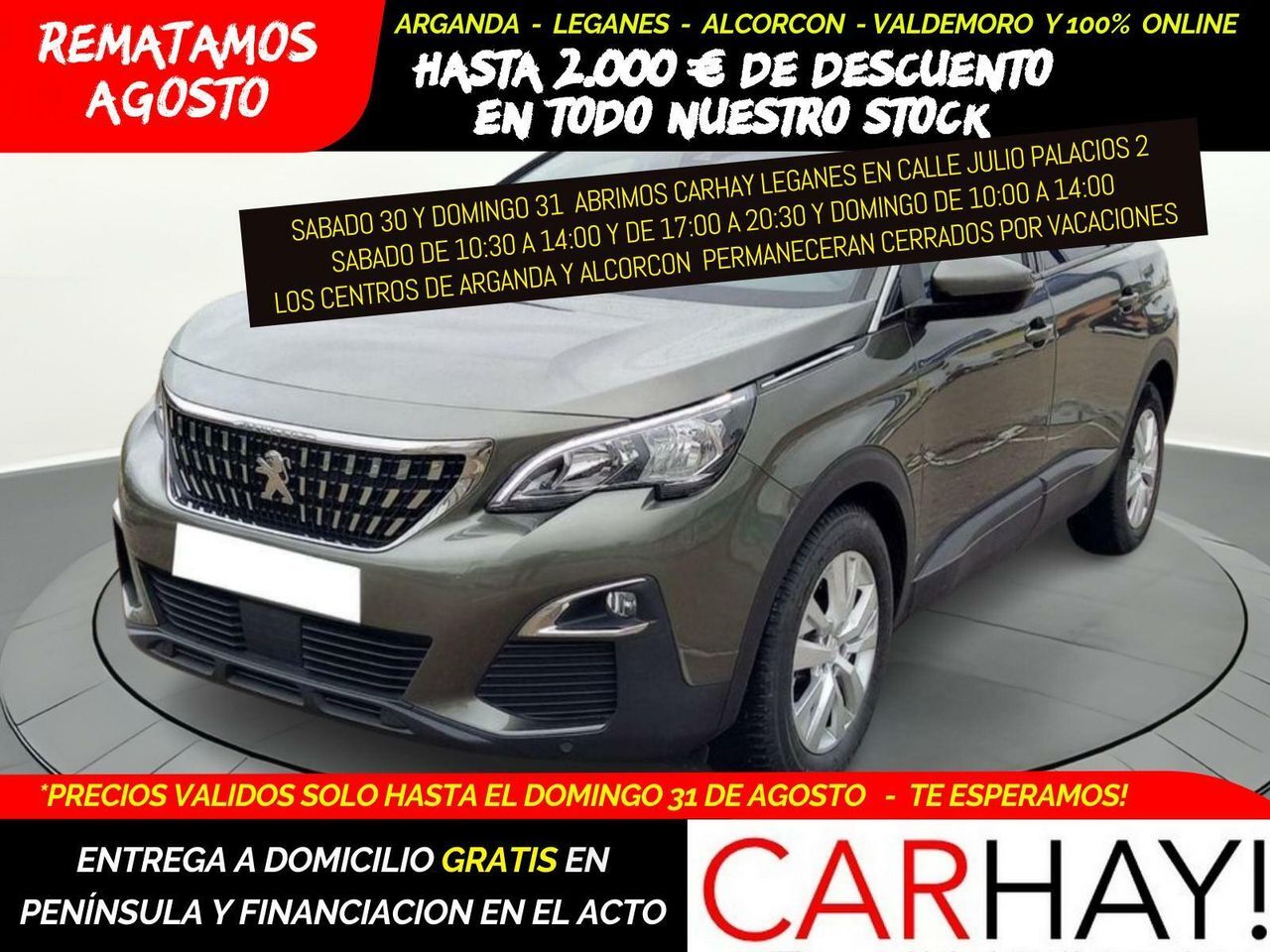 PEUGEOT 5008 (1.5 BLUEHDI ACTIVE - 5 ASIENTOS) en Madrid