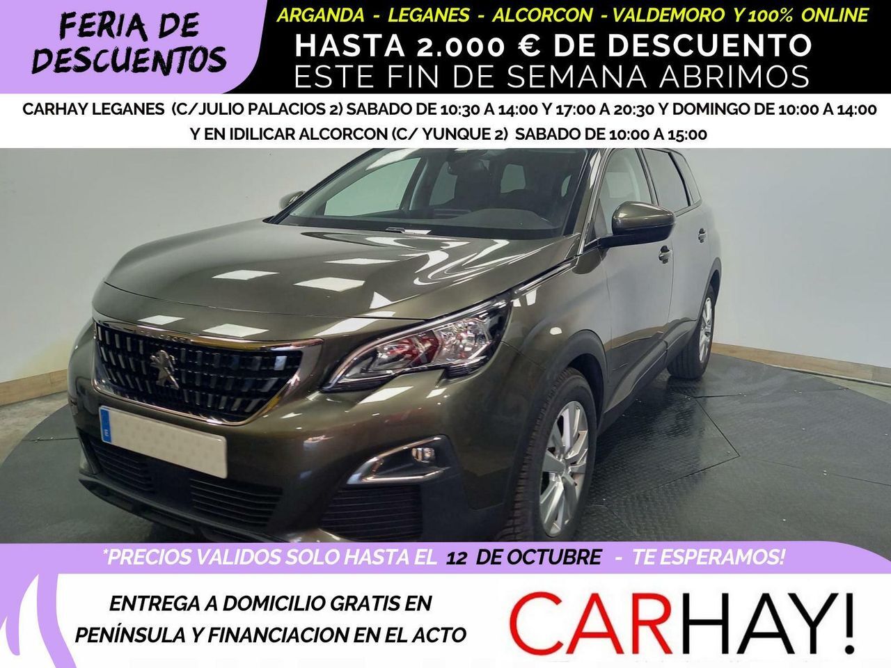 PEUGEOT 5008 (1.5 BLUEHDI ACTIVE - 5 ASIENTOS) en Madrid