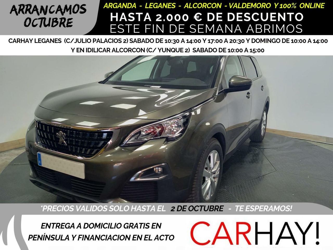 PEUGEOT 5008 (1.5 BLUEHDI ACTIVE - 5 ASIENTOS) en Madrid