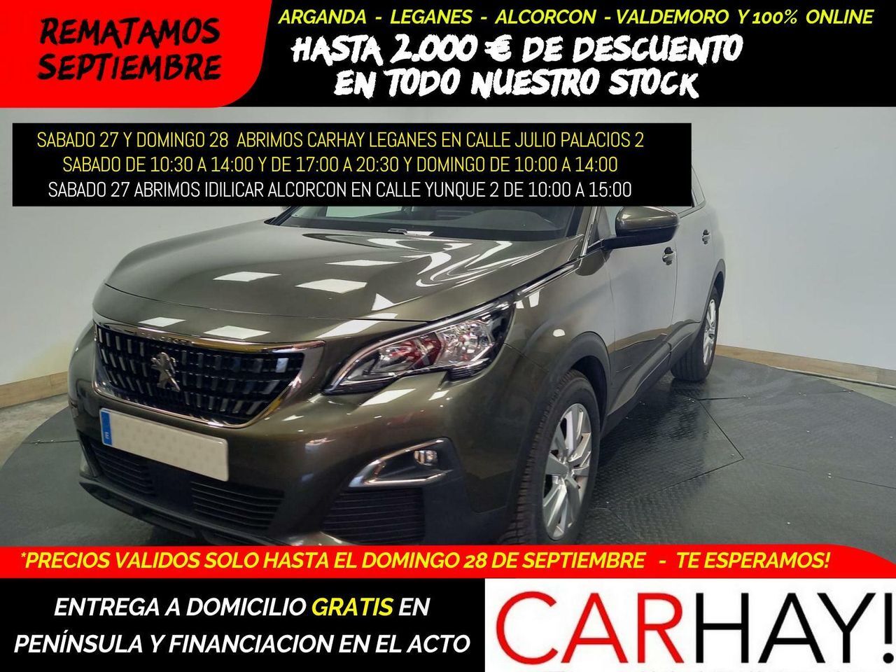 PEUGEOT 5008 (1.5 BLUEHDI ACTIVE - 5 ASIENTOS) en Madrid