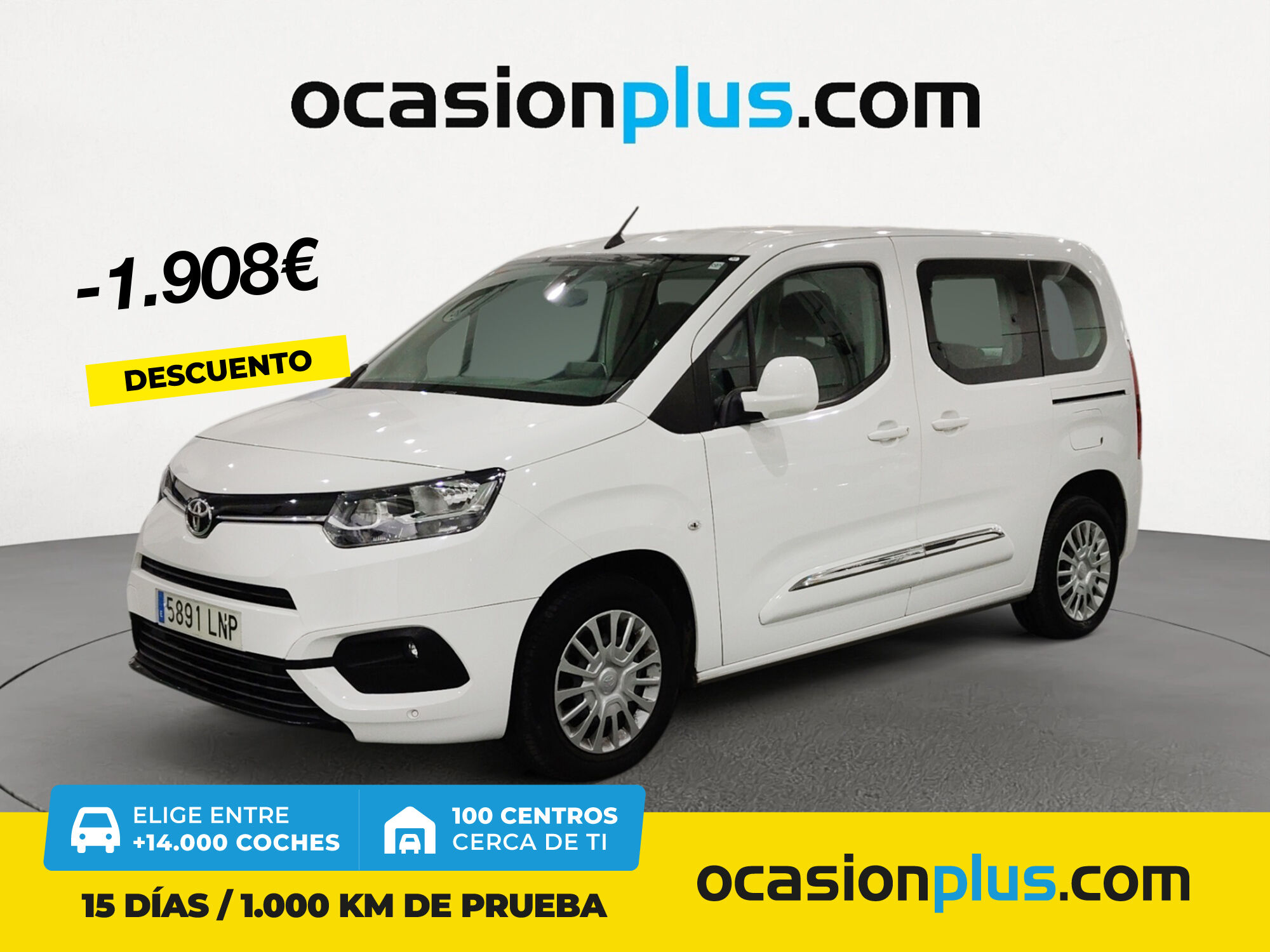 TOYOTA Proace City (1.5 D VX L1 75 kW (100 CV)) en Madrid