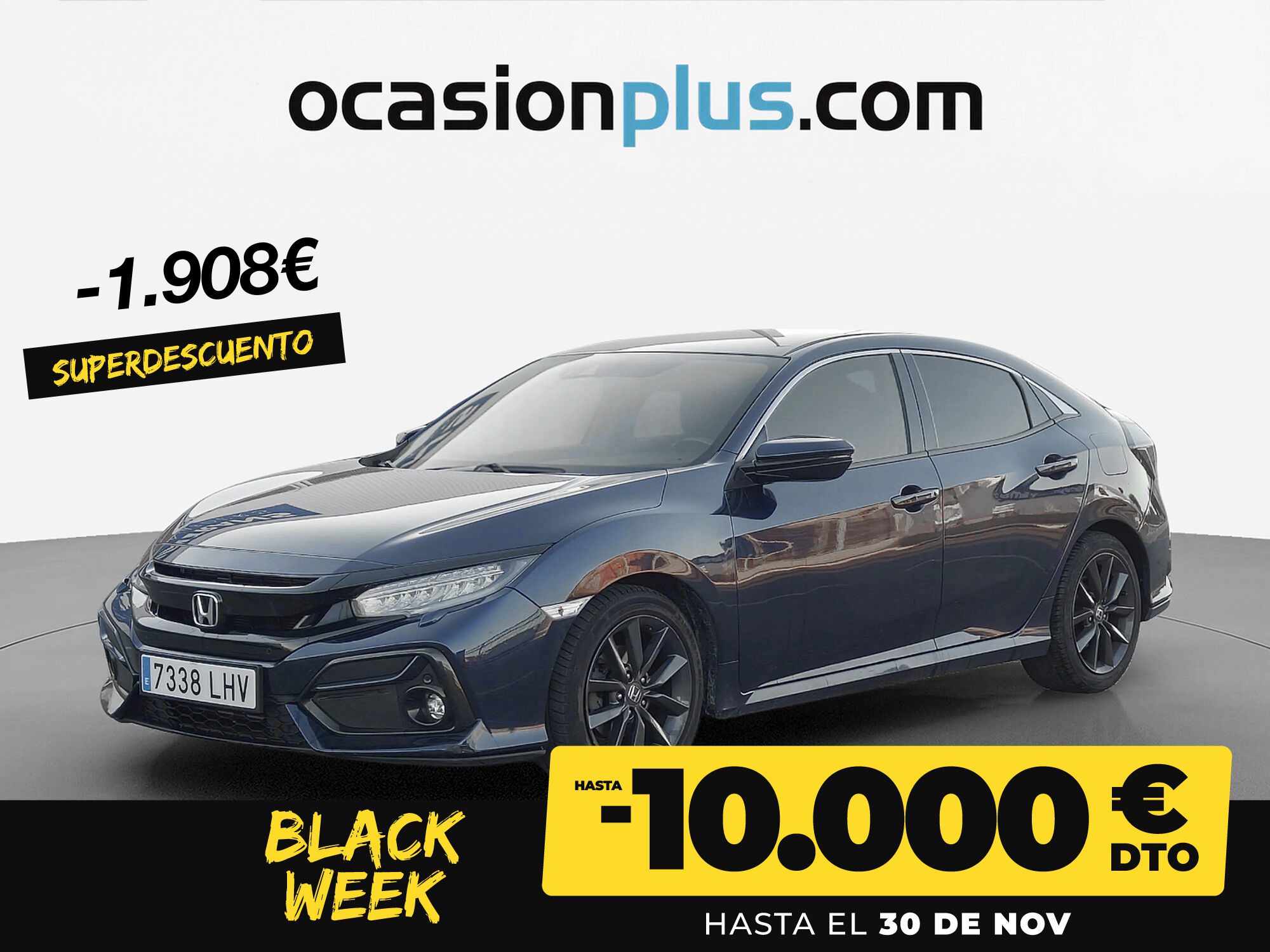 HONDA Civic (1.0 I-VTEC TURBO Elegance Navi 93 kW (126 CV)) en Madrid