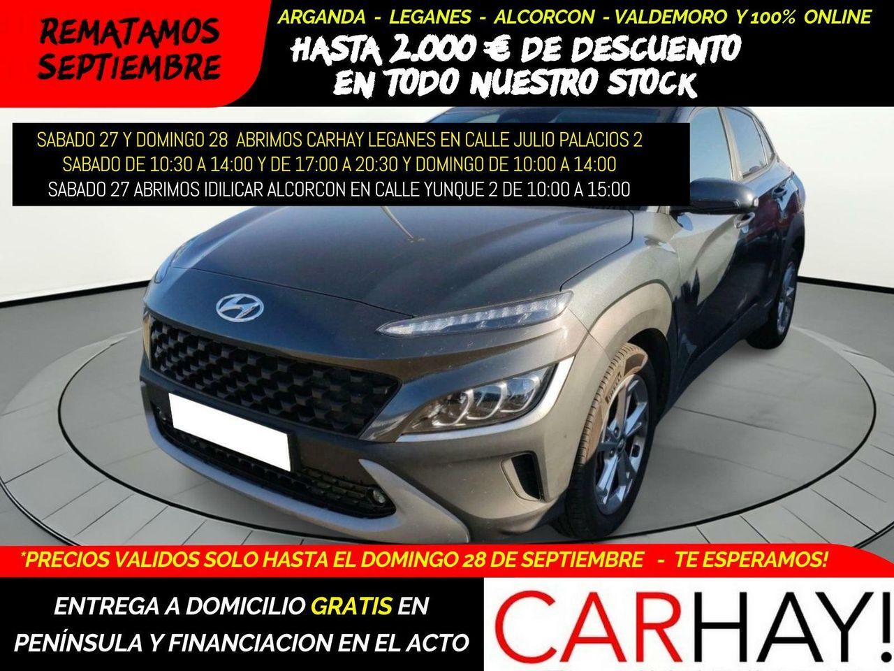 HYUNDAI Kona (1.0T-GDI EDITON 30 120CV) en Madrid