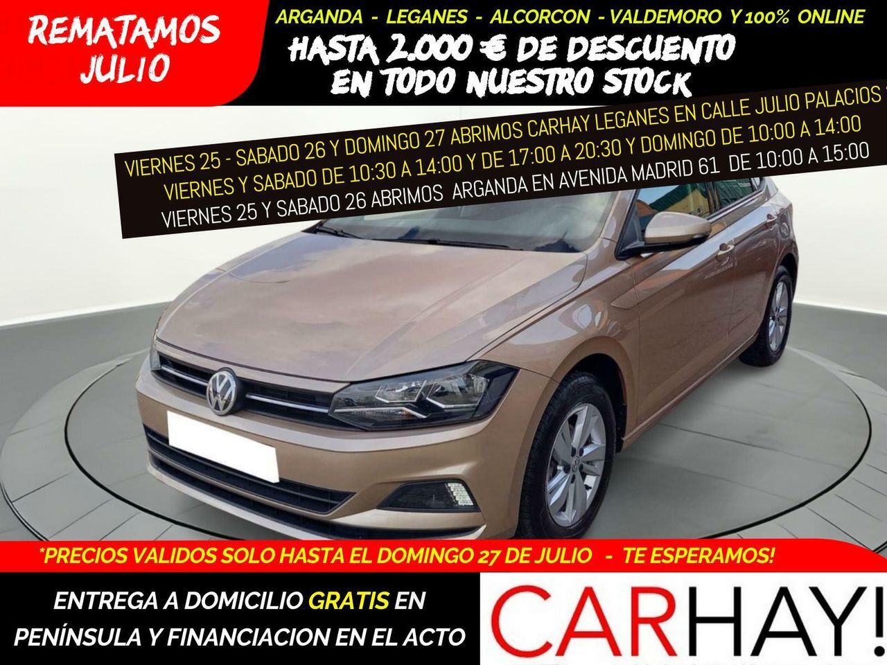 VOLKSWAGEN Polo (ADVANCE 1.0 TSI 70KW (95CV)) en Madrid