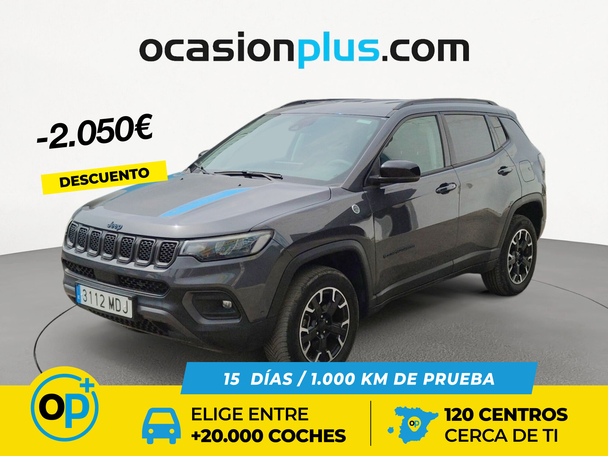 JEEP Compass (1.3 PHEV Trailhawk AWD AT 177 kW (240 CV)) en Madrid