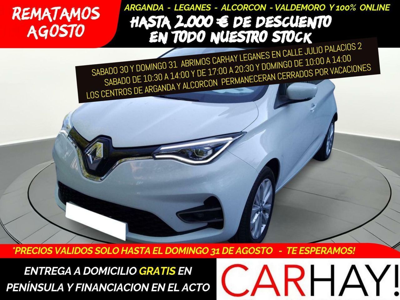 RENAULT Zoe (INTENS R135 BATERÍA PROPIEDAD 50KWH) en Madrid