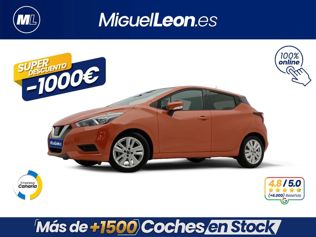 NISSAN Micra (IG-T 74 kW (100 CV) E6D Acenta) en Palmas, Las