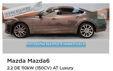 Foto del MAZDA Mazda6 2.2DE Lux.+Prem.W.(Navi) Aut. 110kW