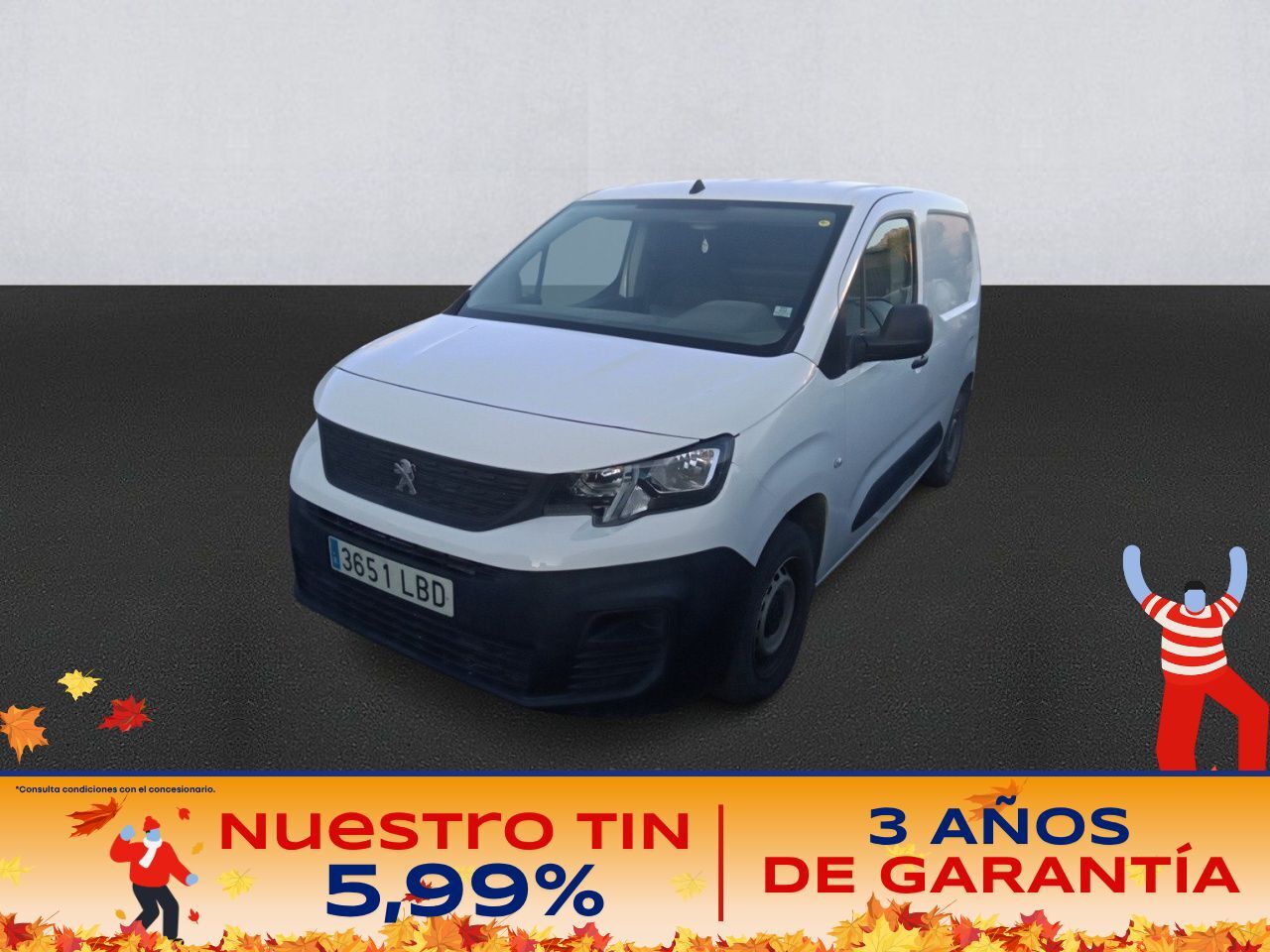 PEUGEOT Partner (Pro Standard 600kg BlueHDi 55kW 3 Puertas) en Madrid