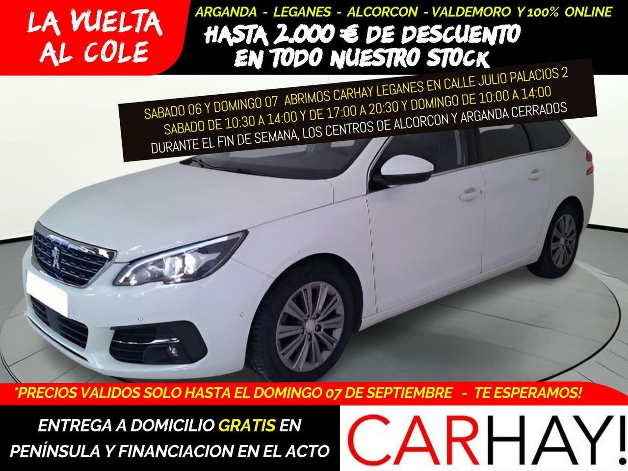 PEUGEOT 308 (1.5 BLUEHDI 130 ALLURE PACK SW) en Madrid
