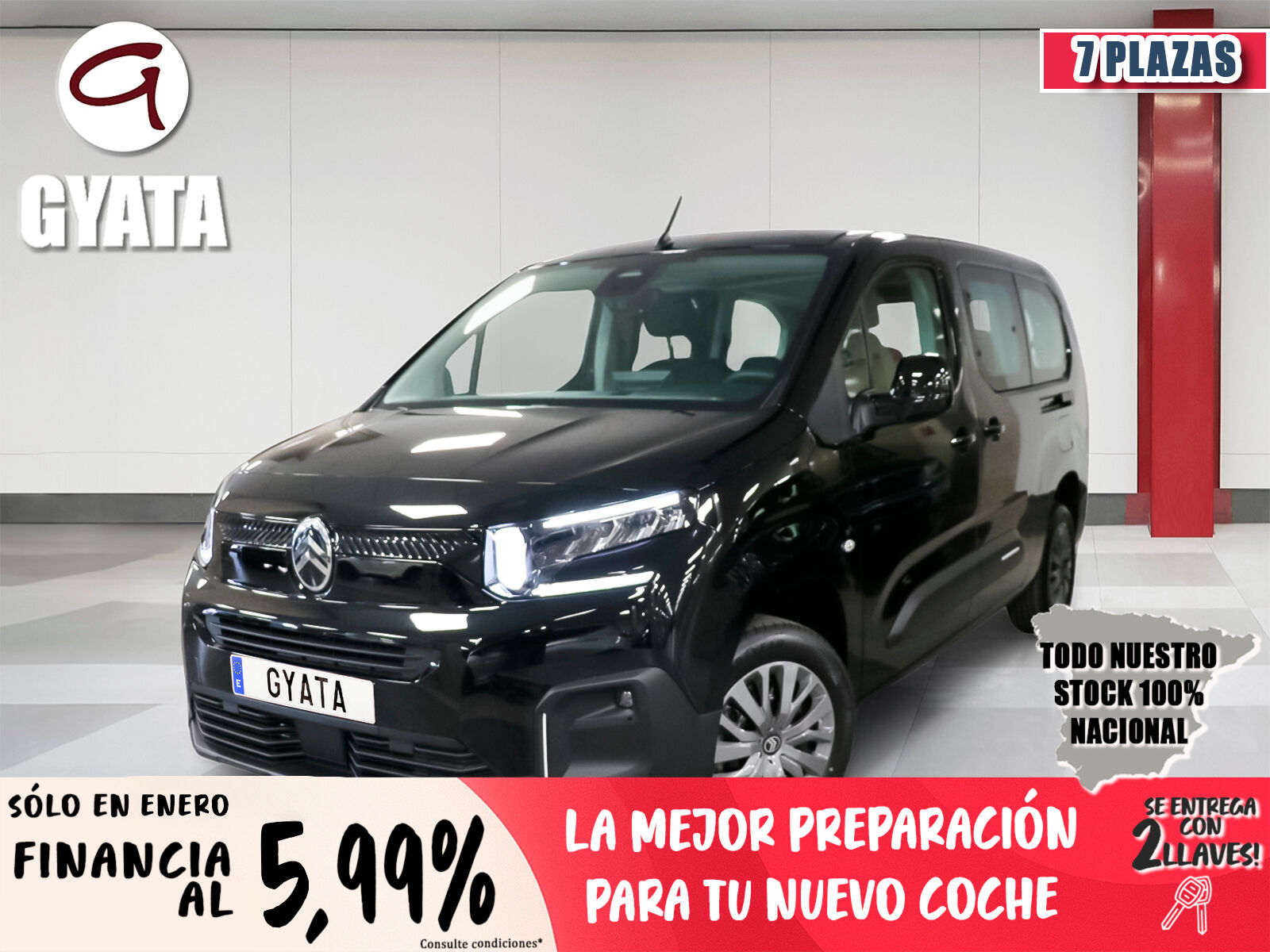 CITROEN Berlingo (BlueHDi 100 S&S Plus Talla XL 75 kW (102 CV)) en Madrid