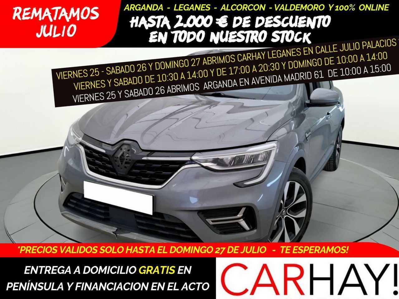 RENAULT Arkana (BUSINESS 1.6 T-TECH HYBRID  BVA6 E6D 145) en Madrid