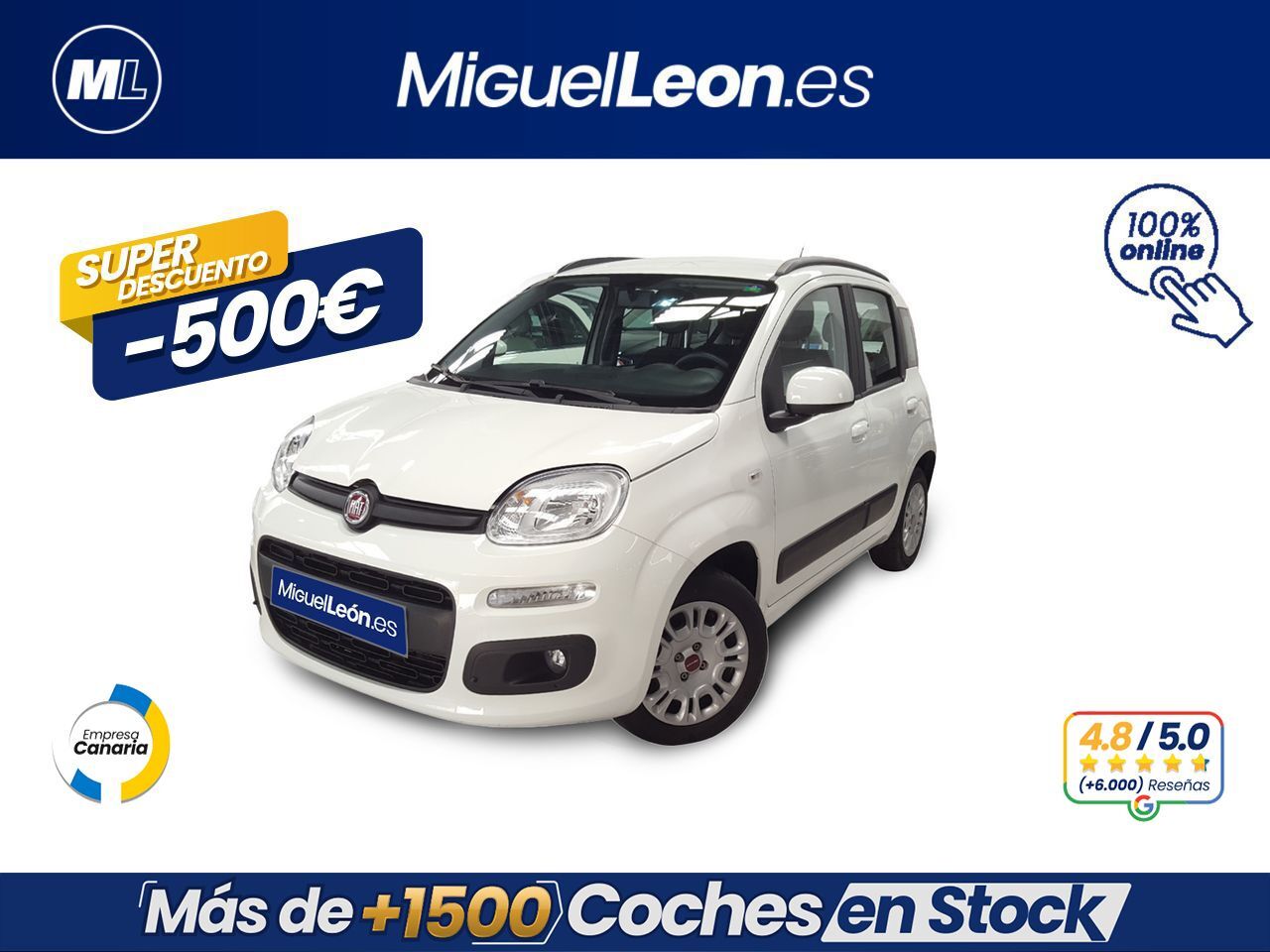 FIAT Panda (1.2 Easy 51kW (69CV)) en Palmas, Las