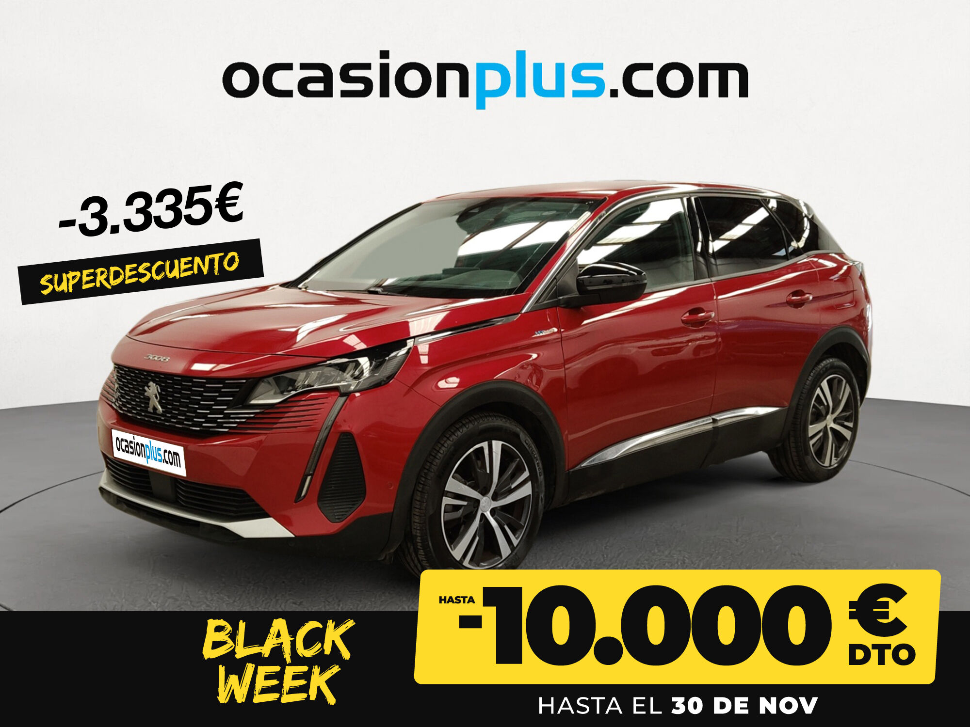 PEUGEOT 3008 (Hybrid 300 Allure Pack e-EAT8 221 kW (300 CV)) en Madrid