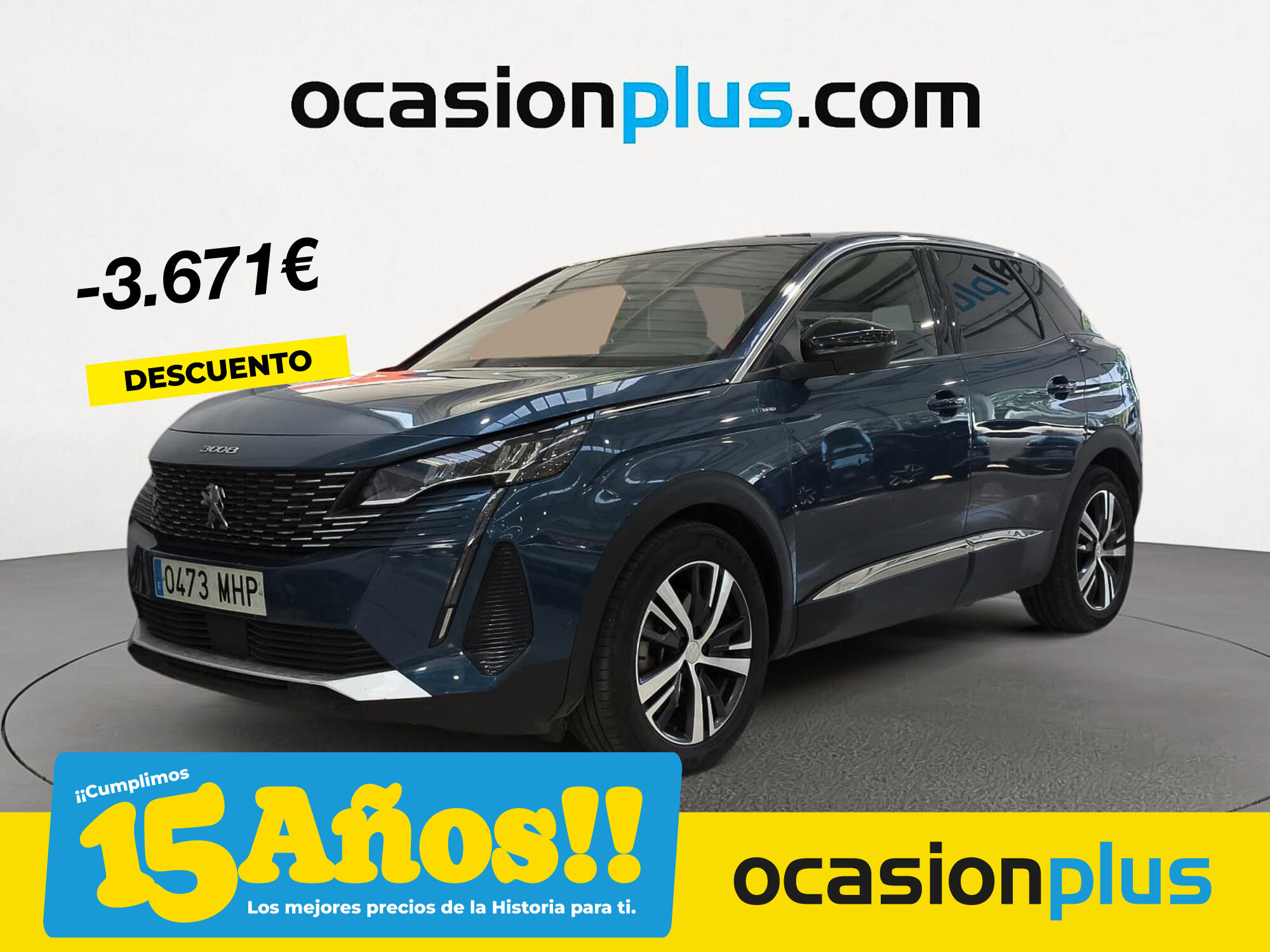 PEUGEOT 3008 (Hybrid 225 Allure Pack e-EAT8 165 kW (225 CV)) en Madrid