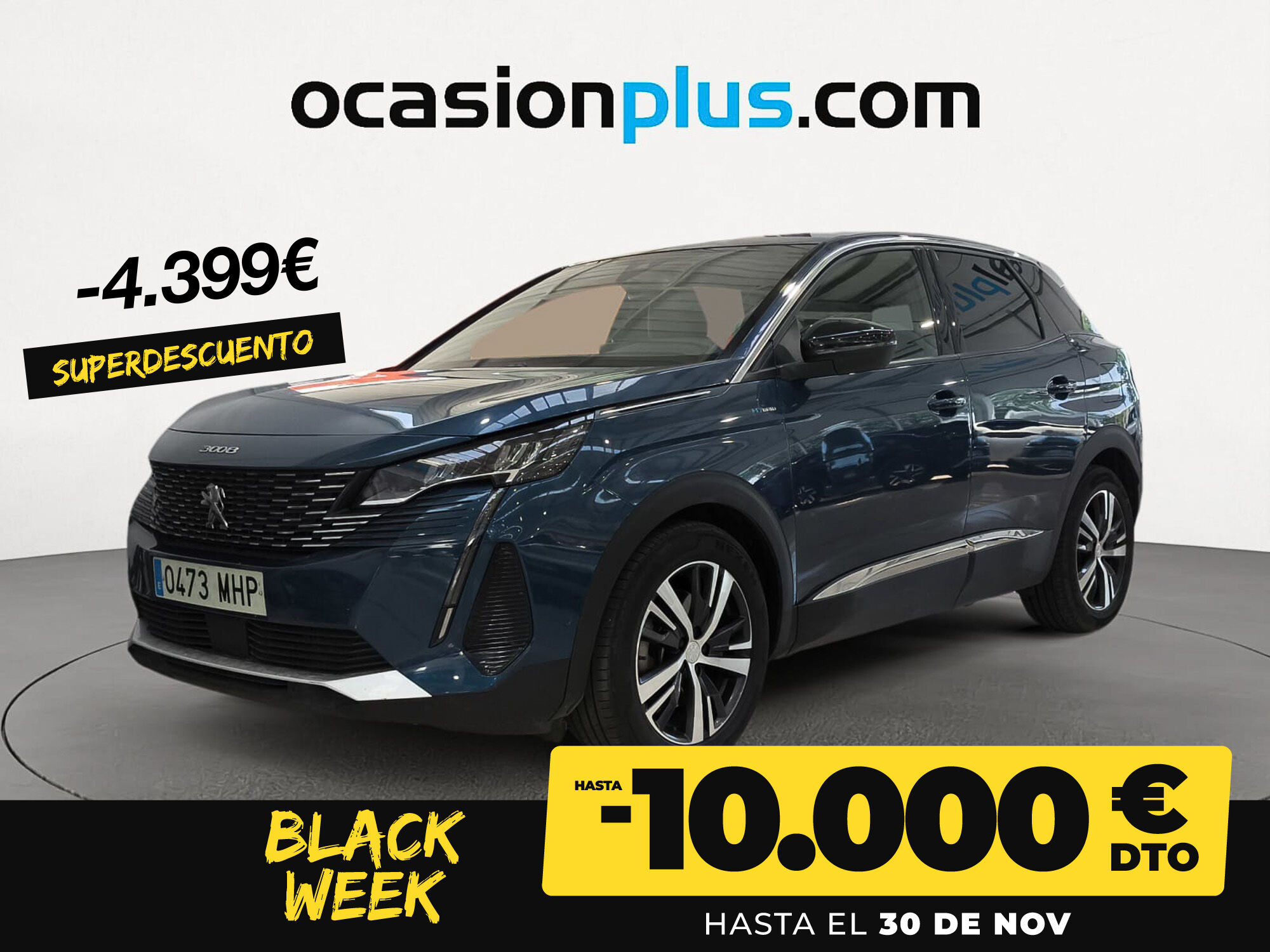 PEUGEOT 3008 (Hybrid 225 Allure Pack e-EAT8 165 kW (225 CV)) en Madrid