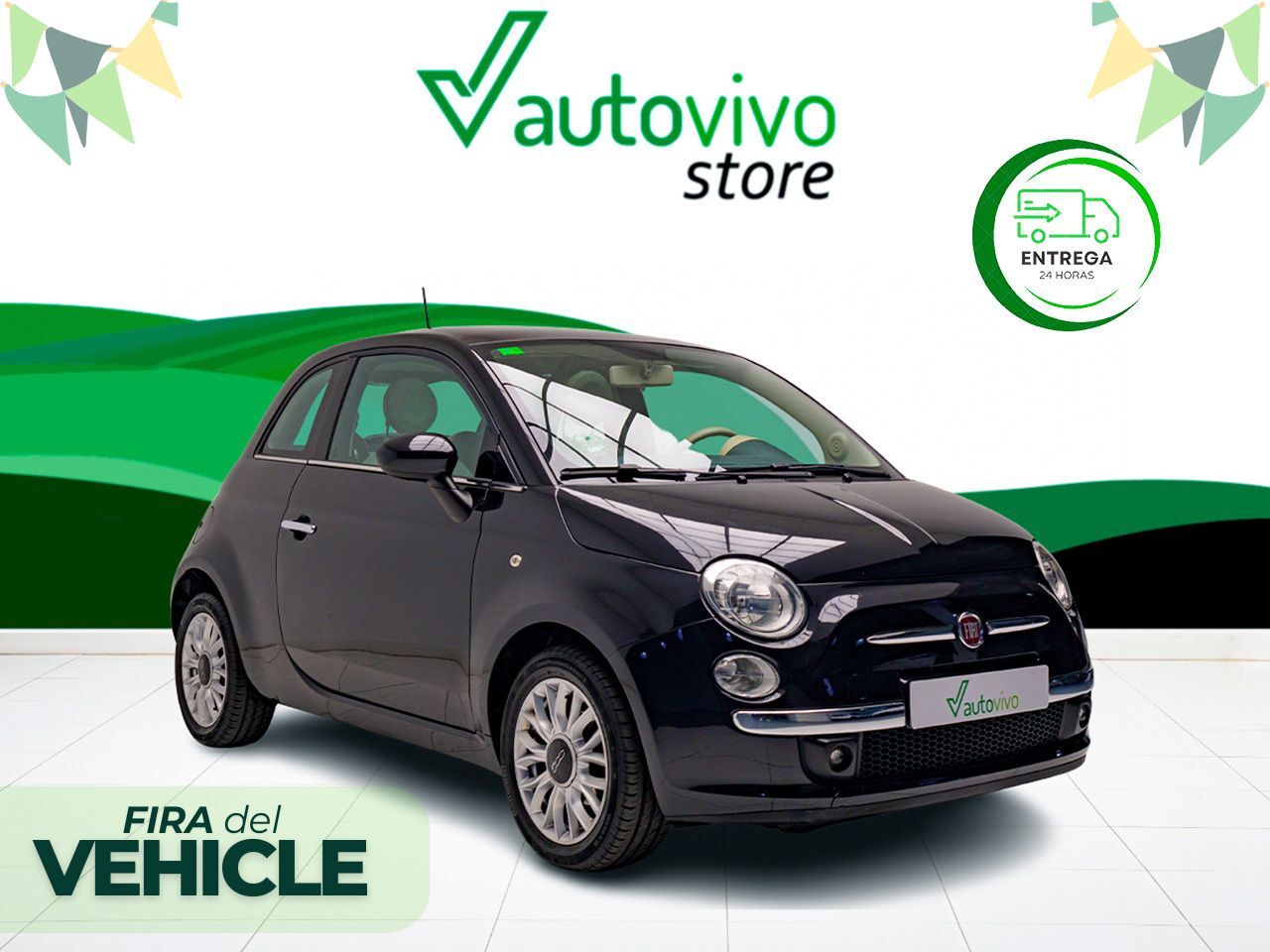 FIAT 500 (CABRIO LOUNGE 1.2 69 CV 2P) en Barcelona