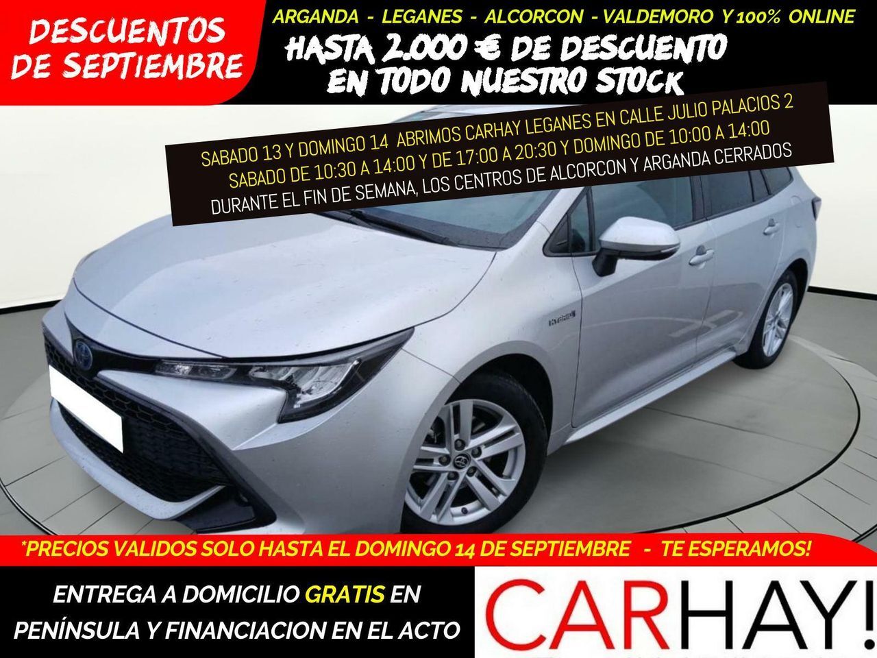 TOYOTA Corolla (1.8 125H ACTIVE TECH E-CVT TOU SPORT) en Madrid