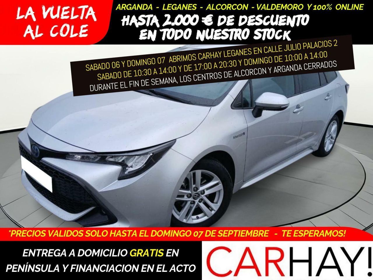 TOYOTA Corolla (1.8 125H ACTIVE TECH E-CVT TOU SPORT) en Madrid