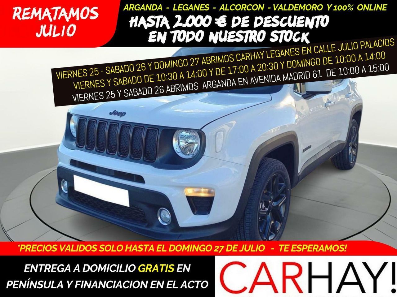 JEEP Renegade (2.0 MJT NIGHT EAGLE 4X4 AD 103KW) en Madrid