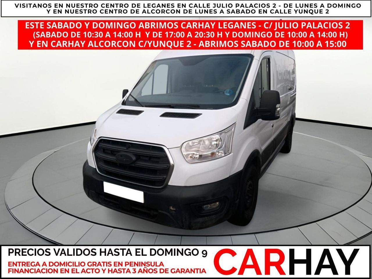 FORD Transit (FURGÓN 350 96KW L2H2 VAN TREND FWD MHEV) en Madrid