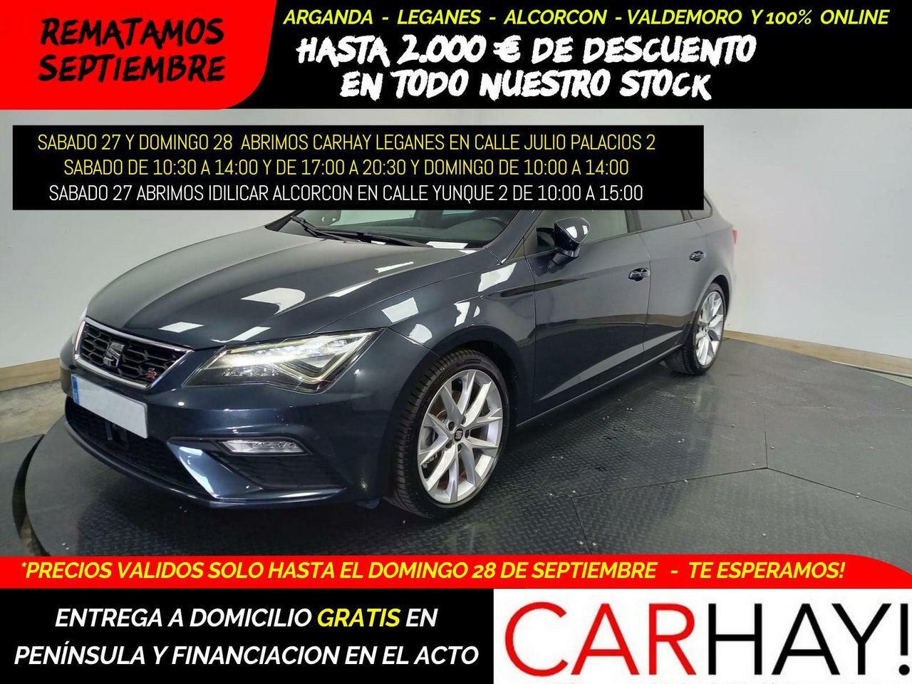 SEAT León (ST 5F8 FR FAST LANE 2.0 TDI 150CV MT6 E6) en Madrid