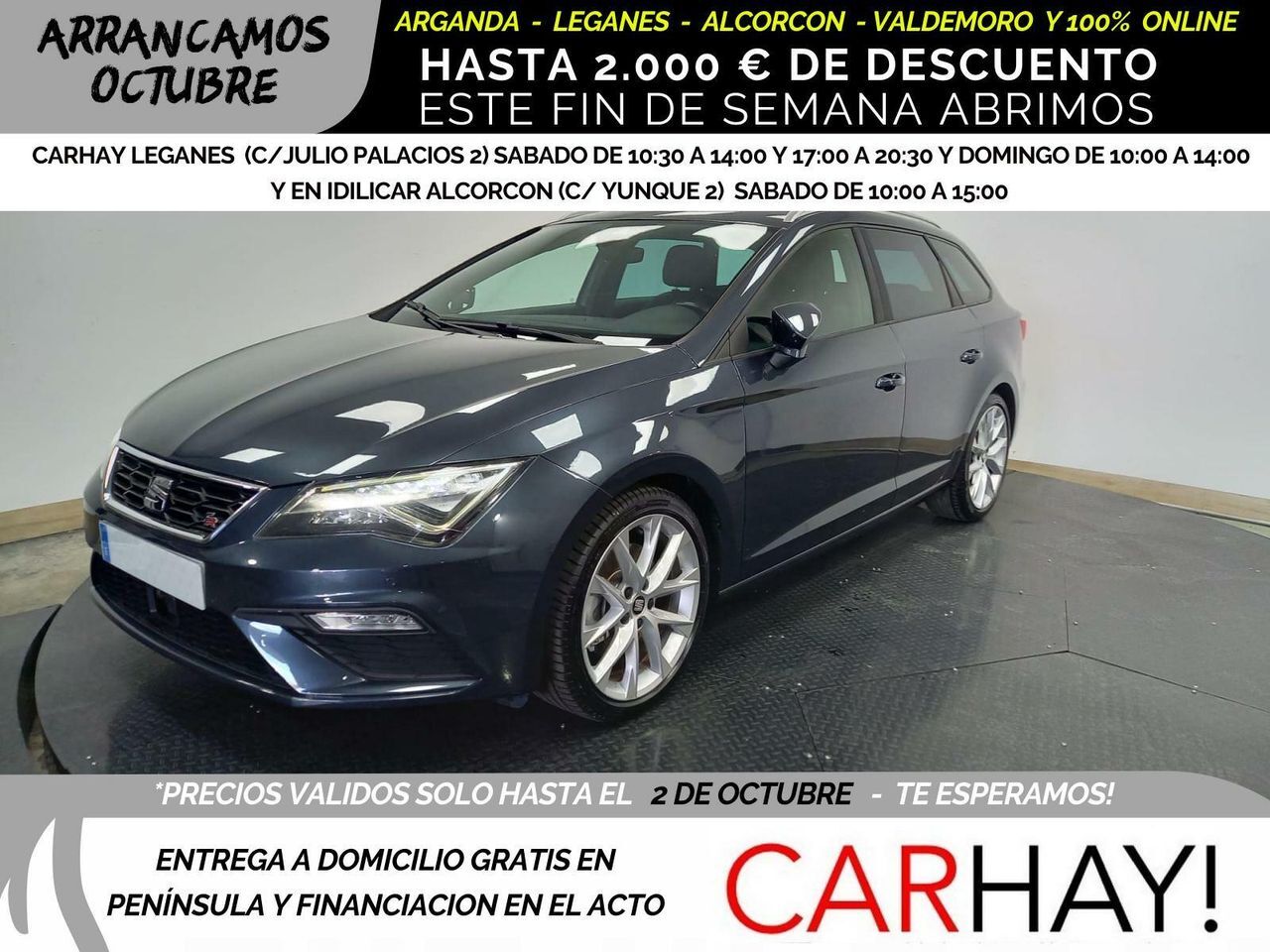 SEAT León (ST 5F8 FR FAST LANE 2.0 TDI 150CV MT6 E6) en Madrid