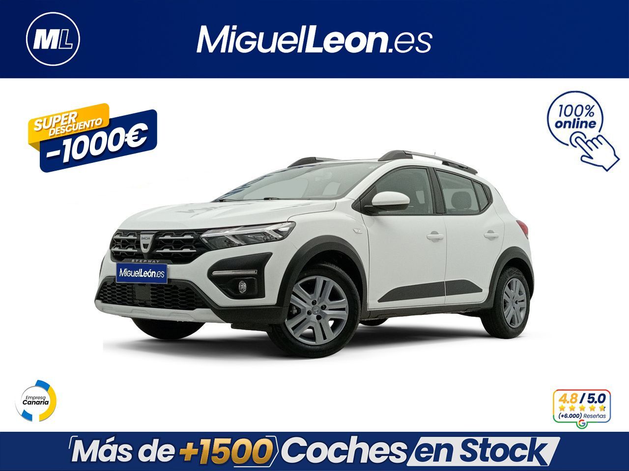 DACIA Sandero (Stepway Expression TCe 67kW (90CV)) en Palmas, Las