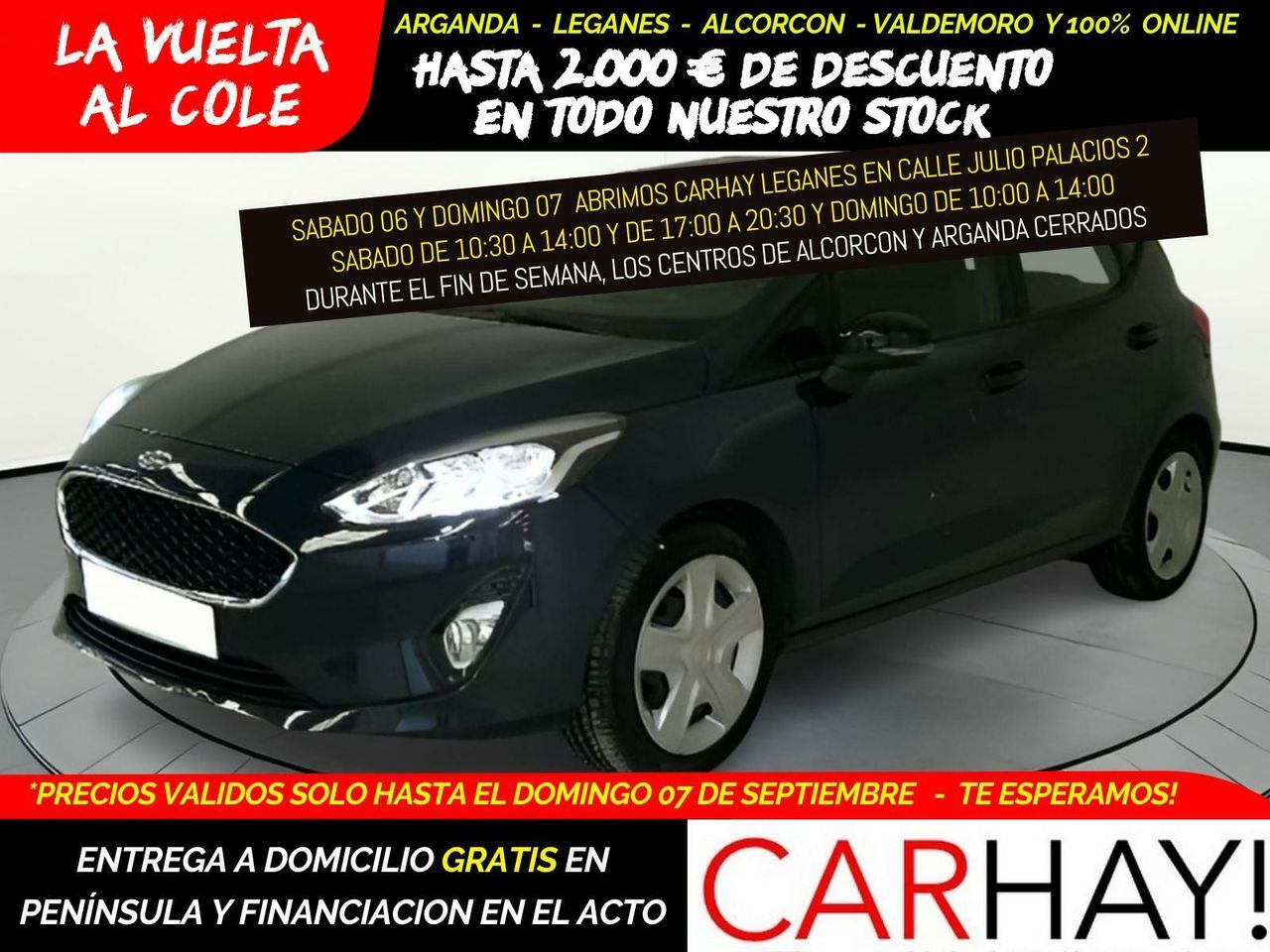 FORD Fiesta (1.0 ECOBOOST MHEV 92KW (125CV) TREND 5P) en Madrid