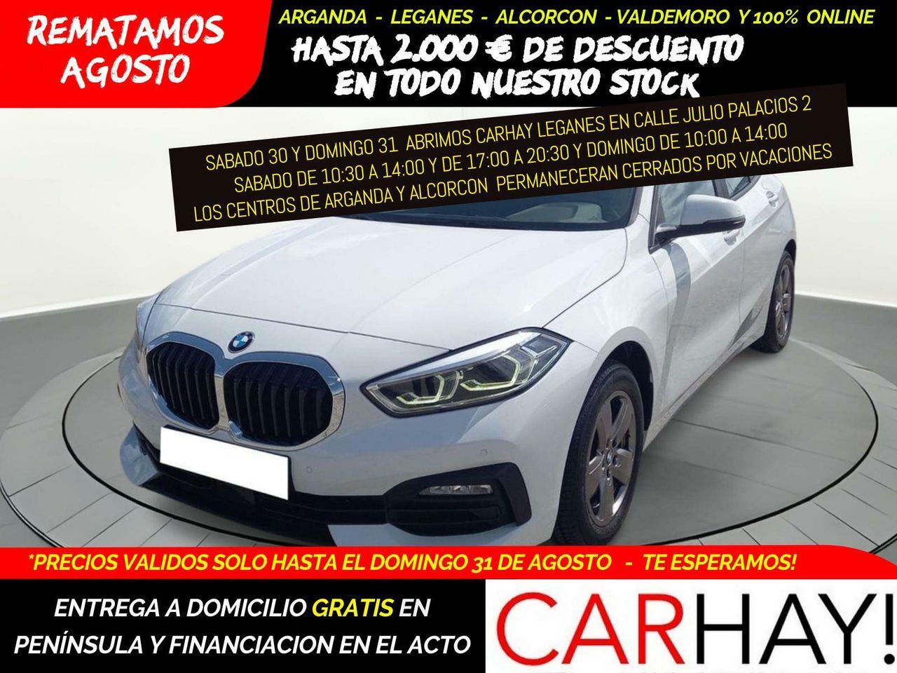 BMW Serie 1 (BERLINA 116D 1.5 115CV MT6 E6D) en Madrid