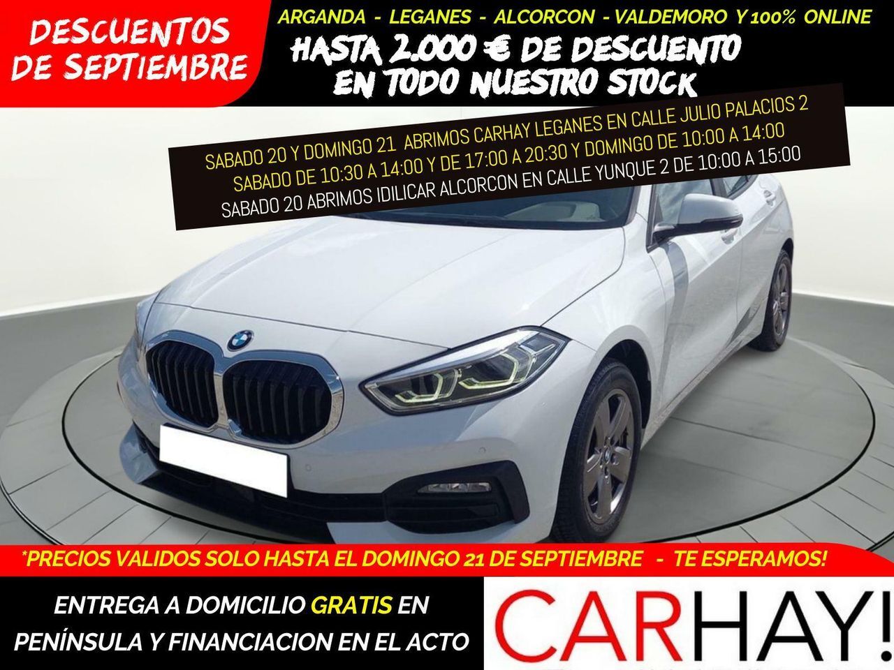 BMW Serie 1 (BERLINA 116D 1.5 115CV MT6 E6D) en Madrid