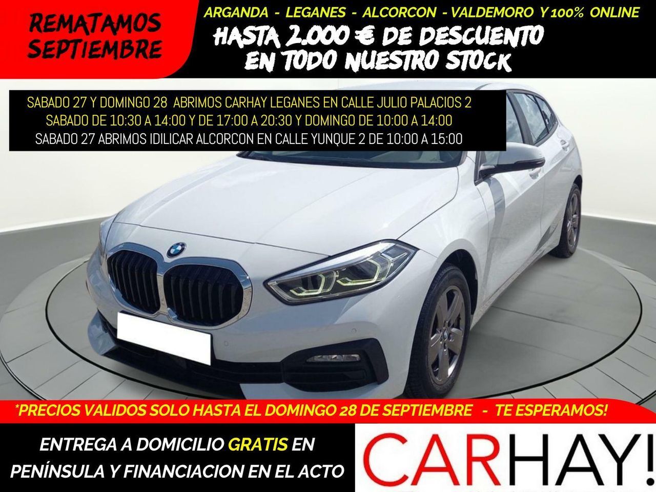 BMW Serie 1 (BERLINA 116D 1.5 115CV MT6 E6D) en Madrid