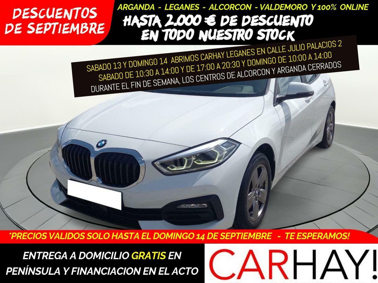 BMW Serie 1 (BERLINA 116D 1.5 115CV MT6 E6D) en Madrid