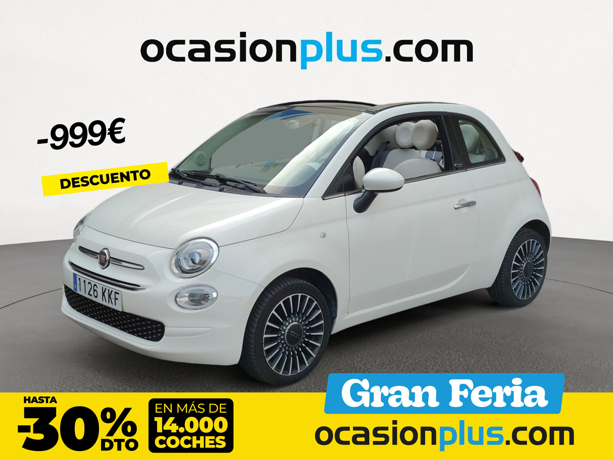 FIAT 500 (1.2 8v Cabrio Lounge 51 kW (69 CV)) en Madrid
