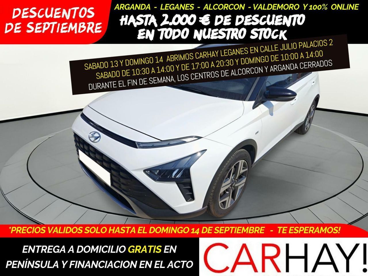 HYUNDAI Bayon (1.0T-GDI 48V INTRO 100CV) en Madrid