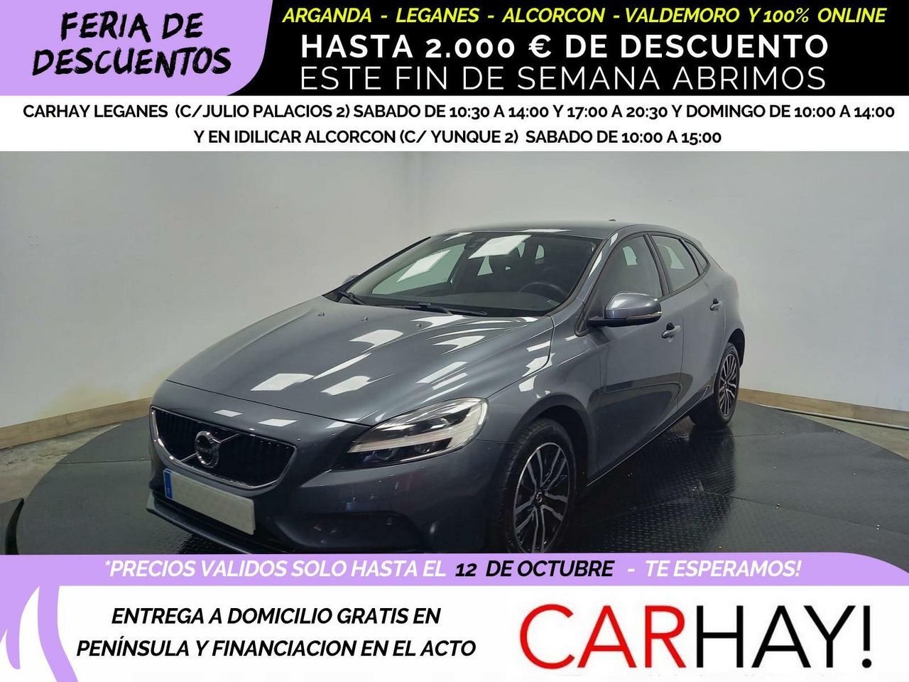 VOLVO V40 (2.0 D2 MOMENTUM GEARTRONIC AUT) en Madrid